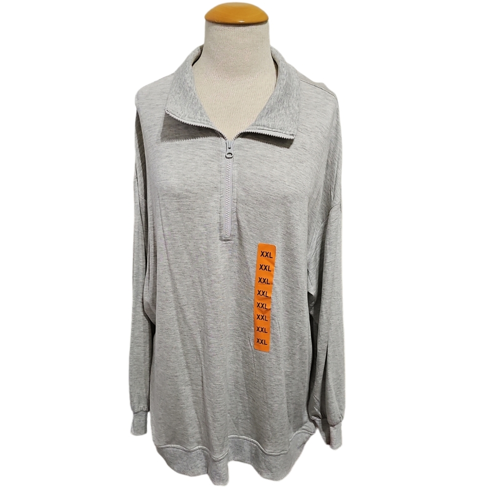 Three Dots Pullover Lightweight Sweatshirt